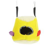 GALPADA Yellow Soft Fiber Bird Nest Hammock for Small Birds and Parrots Comfortable Resting Place Warm Hanging Parrot House Choice