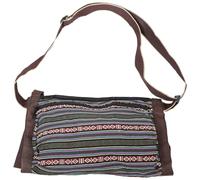 GALPADA Yoga Mat Bag Thick Sports Mat Carrier with Shoulder Strap Brown Southeast Asian Style for Fitness and Exercise Storage