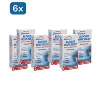 Galpharm Blocked Nose Nasal Spray Pack of 6 Congestion Relief Cold & Flu