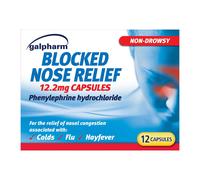 Galpharm Blocked Nose Relief 12 Capsules x 5 Boxes (60
