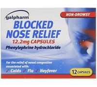 Galpharm Blocked Nose Relief 12 Capsules x 5 Boxes (60 Capsules)