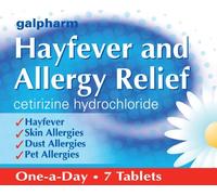Galpharm Cetirizine Hayfever and Allergy Relief Tablets - Pack of 7