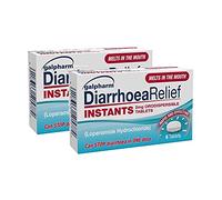 Galpharm Diarrhoea Relief Instant Melts 2mg Loperamide Orodispersible Tablets - 12 Tablets (2 x 6) Fast Acting Anti-Diarrhoea Tablets