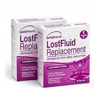 Galpharm Lost Fluid Blackcurrant Flavour Sachets - Oral Rehydration Electrolyte Powder Drink Mix - 2 Packs (12 Sachets Total) (2 Pack)