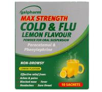 Galpharm Max Cold & Flu Lemon 10 tablets