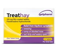 Galpharm Treathay Hayfever Relief, Fexofenadine 120mg, 10 Tablets