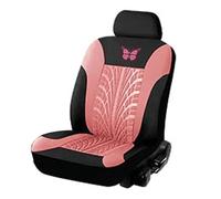 GALSOR Car Seat Covers Set Fit Most Cars With Butterfly Pattern Tire Track Detail Styling Protector For The Car Seat Covers Set(A-pink 1seat)