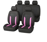 GALSOR Universal Seat Covers For Car Air Mesh Fabric With 3 Zipper Rear Split Summer Accessories Interior Breathable Cushion Car Seat Covers Set(Pink 5 seat)