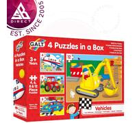 Galt 4 Puzzles In A Box Vehicles