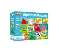 Galt Alphabet Puzzles - Fun and Colourful Early Learning 2 Pc Jigsaw Puzzles - Set of 26 Two Piece Puzzles for Kids - Develop Letter Recognition and