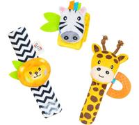 GALT Baby Rattles Set - Wrist, Foot & Handheld Rattle Toys for 0 Months +