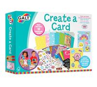 Galt Create a Card Craft Kit for Kids, Activity Set for Children Age 6 Plus | Decorate, Make & Send 10 Handmade Cards - Add Stickers, Draw, Colour & More - For Sleepovers, Birthdays & Christmas
