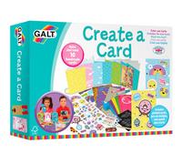 Galt Create a Card Craft Kit for Kids, Activity Set for Children, Decorate, Make & Send 10 Handmade Cards, Add Stickers, Draw, Col