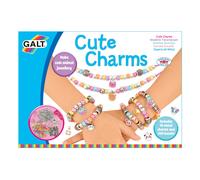 Galt Cute Charms - Creative Cases Necklace and Bracelet Making Kit - 300Plus Colourful Cute Animal Charms and Beads -Fun Craft Kits for Kids,Childrens