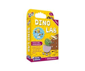 GALT Dino Lab - Kids Science Kit with 3 Fun Dinosaur-Themed Experiments | Explore & Discover Children's Science Sets - National Curriculum STEM Toys & Educational Toys for 5+ Year Olds