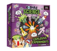 Galt Explosive Experiments - Horrible Science Kit for Kids and Childrens Craft Set, 8 Fun STEM Experiments, Lab Book, Guide, Rocket, Lava Lamp,