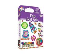 Galt Fab Foil Art - Creative Craft Kits for Kids and Childrens Fun Foil Art Activity Set for Girls and Boys - Includes Guide Book, 25 Colourful Foil Sheets and 8 Sparkly Pictures - Age 6 Years Plus