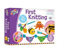 Galt First Knitting Kit - Fun Arts and Crafts Kit for Kids, Age 6 Plus | Make Your Own Bag, Purse & Scarf - Introduction to Knitting, Colourful Learn to Knit Set with Step by Step Guide