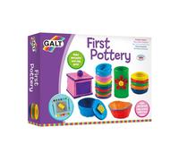 Galt First Pottery - Fun Arts and Crafts Kit for Kids - Childrens Air Dry Clay Painting and Pottery Set for Girls and Boys with Ceramic Paints,Mini