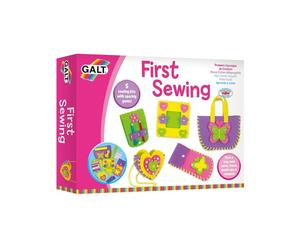 Galt First Sewing Kit - 5 Childrens Sewing Kits, Craft Kit for Kids - Introduction to Sewing, Colourful Learn to Sew Set - Step by Step Guide - Make a