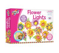 Galt Flower Lights - Creative Cases Childrens Arts and Crafts Set, Floral LED Fairy Lights and Craft Kit for Kids - with Batteries, Colouring Pens, G