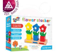 Galt Flower Stacker Wood Stacking Toy│Durable and Easy Clean│12+ Months