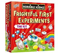 Galt Frightful First Experiments -Horrible Science Craft Kit for Kids, 18 Fun STEM Science Kit and Experiments Set for Children-Goggles, Test Tubes and Guide -Gift for Girls and Boys Ages 6 Years Plus