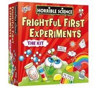 GALT Frightful First Experiments - Horrible Science Kit with 18 Experiments | National Curriculum STEM Toys with pH Scale Card, Levitation Stand, Petri Dish & More - Educational Toys for 8+ Year Olds