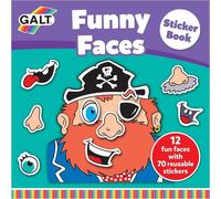 Galt Funny Faces Sticker Book Galt Multicolor