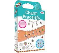 Galt Charm Bracelets - Fun Bracelet and Jewellery Making Kit - Craft Kit for Kids with Colourful Beads and 9 Clip-On Metal Charms - Childrens Arts and Crafts Set Makes 7 Bracelets - Ages 8 Years Plus