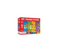 Galt Number Puzzles Colourful Learning Jigsaw Puzzles Set 10 Three Piece for Kids Develop Number Recognition Counting Skills Children Age 3 to 5 Years
