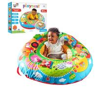 Galt Playnest, Farm - Baby Sit Me Up with Inflatable Ring, Head and Neck Support, 8 Sensory Activities,100cm Diameter and Machine Washable Cover - Easy Travel, Suitable from Birth - Ages 0 Months Plus