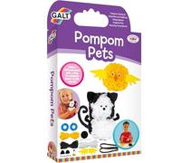 Galt Pom Pom Pets - Kids Knitting & Sewing Set - Create Your Own 2 Cute & Fluffy Pompom Animals - Knit and Sew Craft Kit for Children - Arts and Crafts Activity for Girls & Boys Ages 5 Years Plus