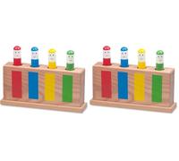 Galt Pop-Up Toy - Colourful Wooden Sensory Toy, Ages 12 Months Plus (Pack of 2)