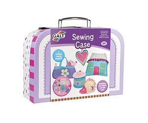 Galt Sewing Case - Creative Cases Childrens Sewing Set - Introduction to Sewing Kit -Learn to Sew Arts and Crafts Kit for Kids - 6 Colourful and Fun Sewing Projects, Carry Case and Guide - Ages 7 Plus