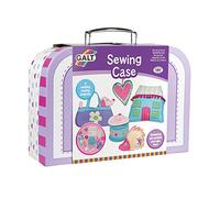 Galt Sewing Case - Learn to Sew Arts and Crafts Kit for Kids, Ages 7 Plus | Introduction to Sewing Kit with 6 Colourful Fun Sewing Projects, Carry Case and Guide - Creative Cases Children’s Sewing Set