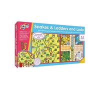 Galt Snakes and Ladders and Ludo - 2 in 1 Board Games for Kids Set -Double Sided Classic Childrens and Family Board Games - Two Sided with Fun and