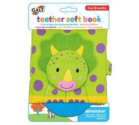 Galt Toys, Teether Soft Book - Dinosaur, Baby Teether & Soft Book Toy, Ages 0 Months Plus
