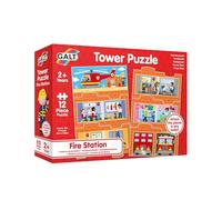 Galt, Tower Puzzle - Fire Station, Jigsaw Puzzles for Kids, 12 piece puzzle, Ages 2 years Plus