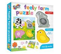 Galt Toys, Feely Farm Puzzle, Wooden Puzzle for Toddlers, Ages 12 Months Plus