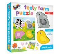 Galt Toys, Feely Farm Puzzle, Wooden Puzzle for Toddlers, Ages 12 Months Plus