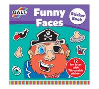 Galt Toys, Funny Faces Sticker Book,Kids Sticker Book, Ages 3 Years Plus | Kids, Ages 3 Years Plus, Reusable