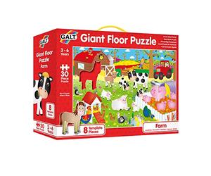 Galt Toys, Giant Floor Puzzle - Farm, Floor Puzzles for Kids, Ages 3 Years Plus