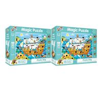 Galt Toys, Magic Puzzle - Pirate Ship, Magic Jigsaw Puzzle, Ages 4 Years Plus (Pack of 2)