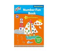 Galt Toys, Play & Learn - Number Fun Book, Home Learning Activity and Sticker Book, Ages 5 Years Plus