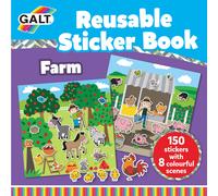 Galt Toys, Reusable Sticker Book - Farm, Sticker Books, Ages 3 Years Plus
