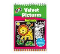Galt Toys, Velvet Pictures - Animals, Colouring Books for Children, Ages 4 Years Plus, Multicolor, 14.8 x 1 x 21 centimeters
