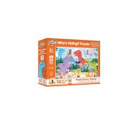 Galt Prehistoric Party - Who's Hiding Dinosaur Jigsaw Puzzle for Kids - 20 Pc Kids Puzzle with 10 Lift Up Flaps - Fun & Cute Dino Puzzles for Little Dinosaur Enthusiasts - 18 x 108 cm - Age 2 Years +