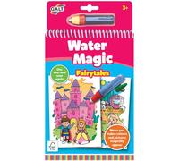 Galt Water Magic Fairytales Reusable Fairytale Colouring Books for Children, Reusable Pictures for Kids to Colour, Magically Reveal Hidden Pictures with Water Pen, Suitable for Ages 3 Years Plus