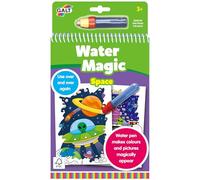 Galt Water Magic Space - Reusable Colouring Picture Books for Children, Pictures for Kids to Colour - Reveal Out of this World, Hidden Images with Water Pen - Gift for Girls & Boys Ages 3 Years Plus